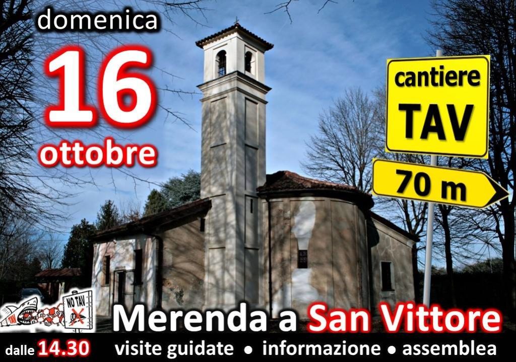 Merenda no tav a San Vittore