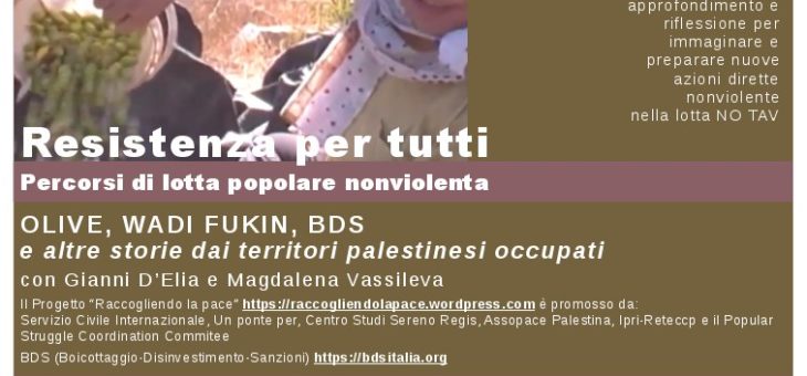 Resistenza per tutti: Olive, Wadi Fukin, BDS