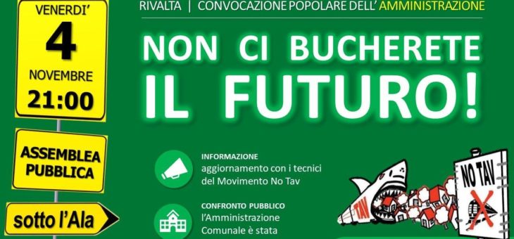 Non ci bucherete il futuro