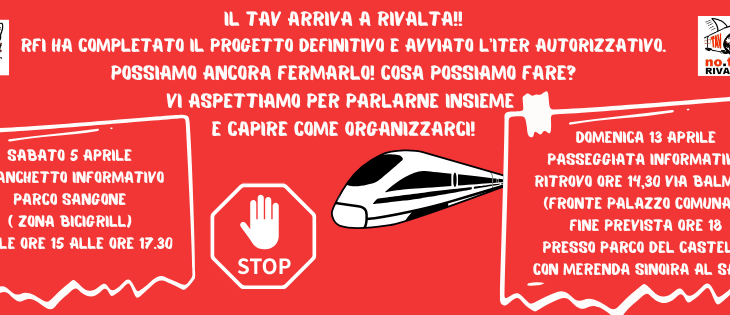 TAV A RIVALTA: LE FERROVIE STANNO PARTENDO, IL PROGETTO È PRONTO ORA TOCCA A NOI FERMARLO